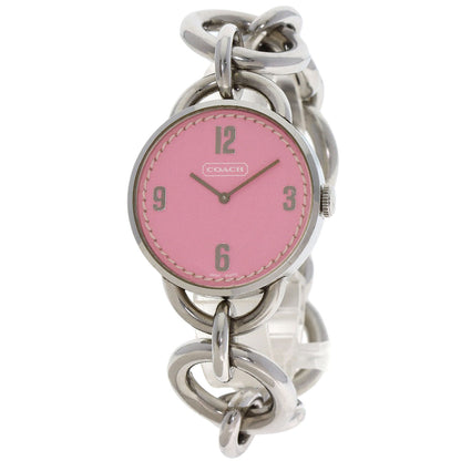 COACH Round face Watches Stainless Steel/Stainless Steel Ladies