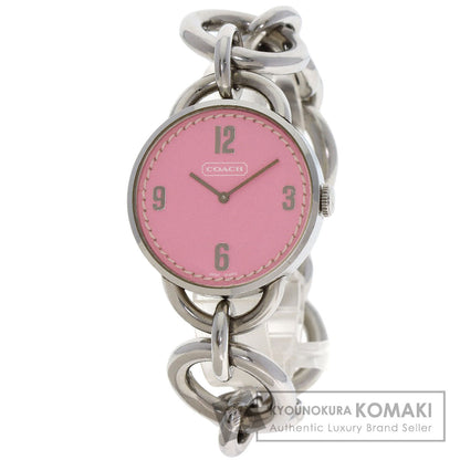 COACH Round face Watches Stainless Steel/Stainless Steel Ladies