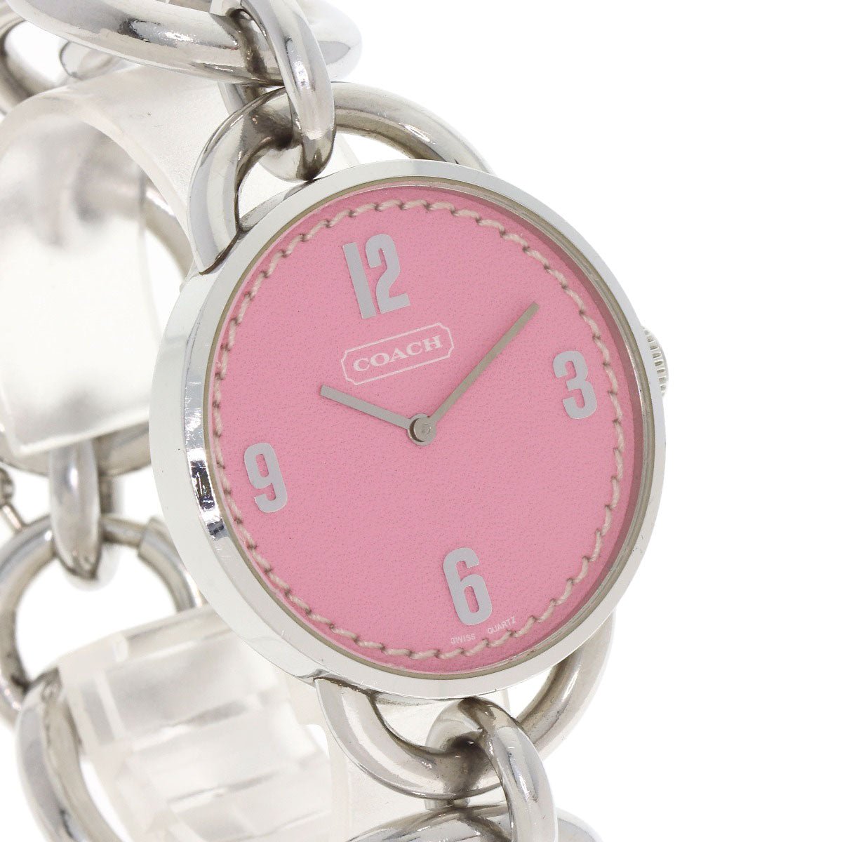 COACH Round face Watches Stainless Steel/Stainless Steel Ladies