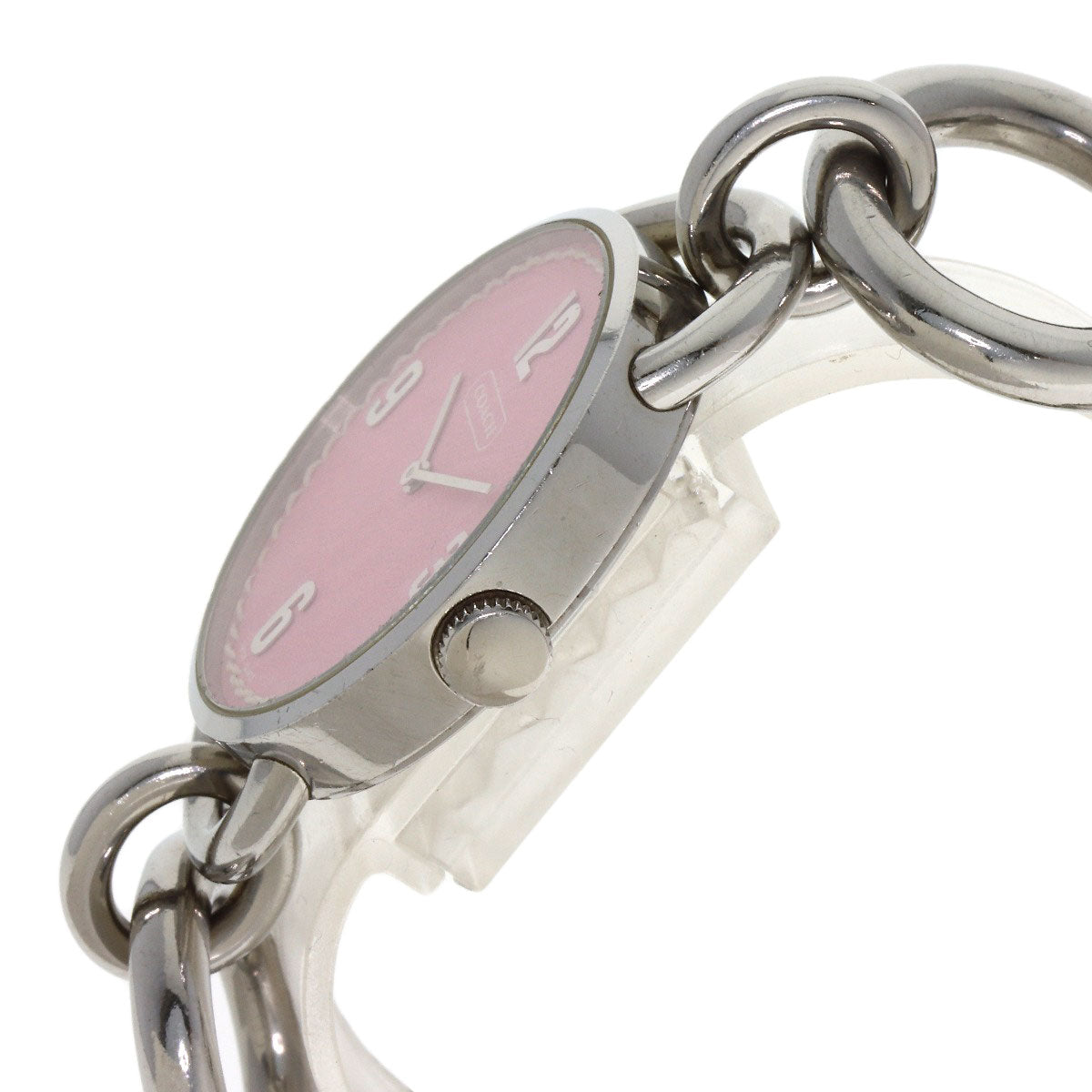 COACH Round face Watches Stainless Steel/Stainless Steel Ladies