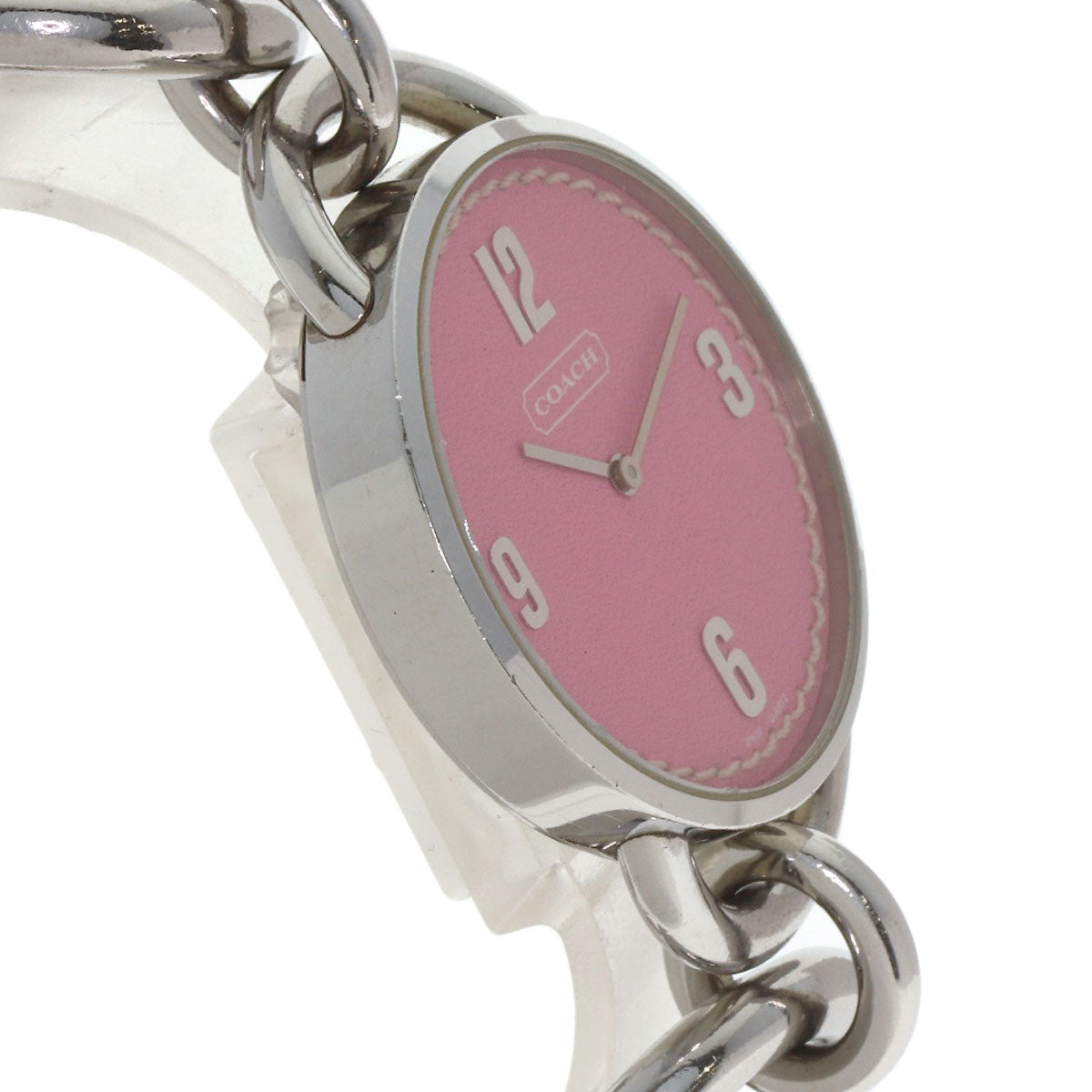 COACH Round face Watches Stainless Steel/Stainless Steel Ladies