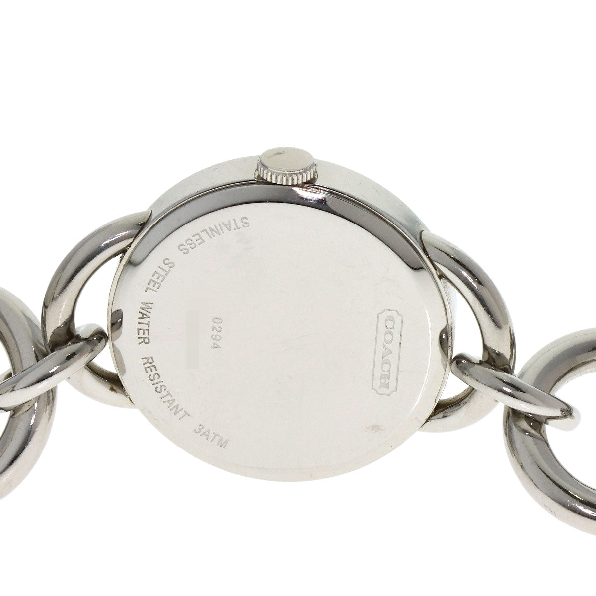COACH Round face Watches Stainless Steel/Stainless Steel Ladies
