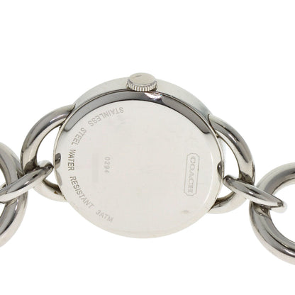 COACH Round face Watches Stainless Steel/Stainless Steel Ladies