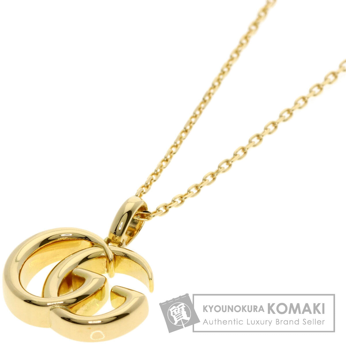 GUCCI GG Marmont Long Necklace K18 Yellow Gold Ladies [Used]