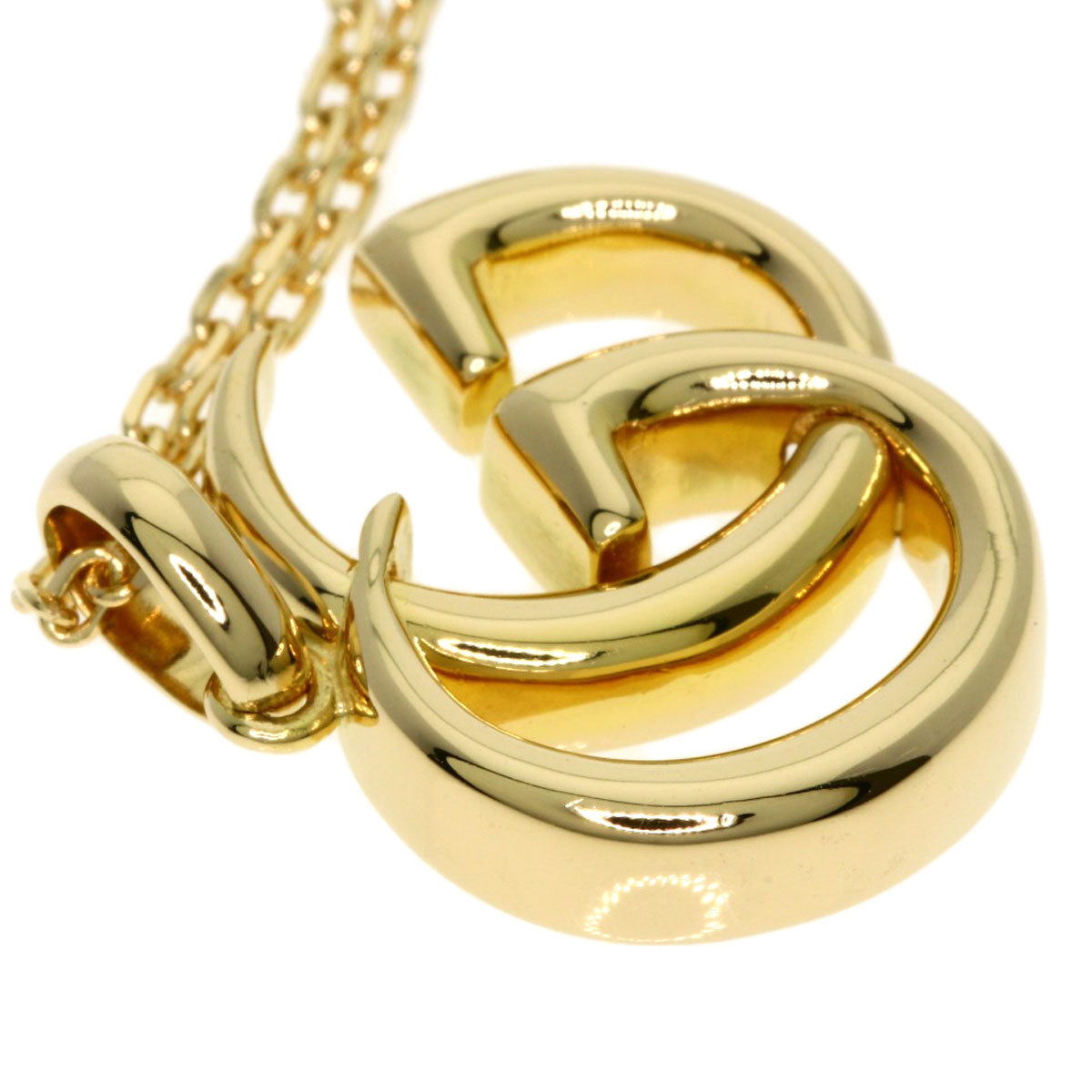 GUCCI GG Marmont Long Necklace K18 Yellow Gold Ladies [Used]