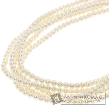 MIKIMOTO 5-strand baby pearl Necklace K14 White Gold Ladies [Used]