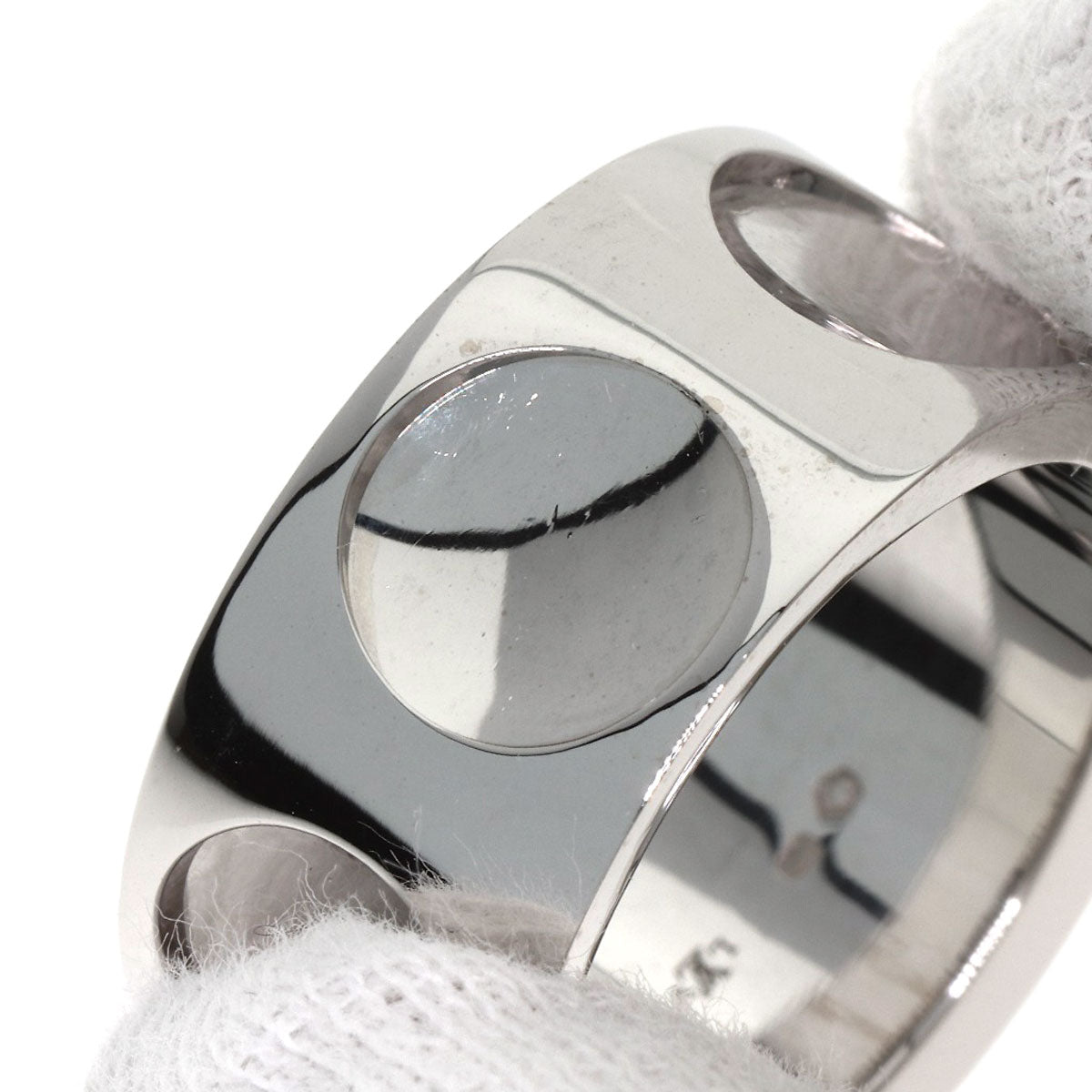 LOUIS VUITTON Grand Berg Empreinte Diamond #53 Ring K18 White Gold Ladies [Used]