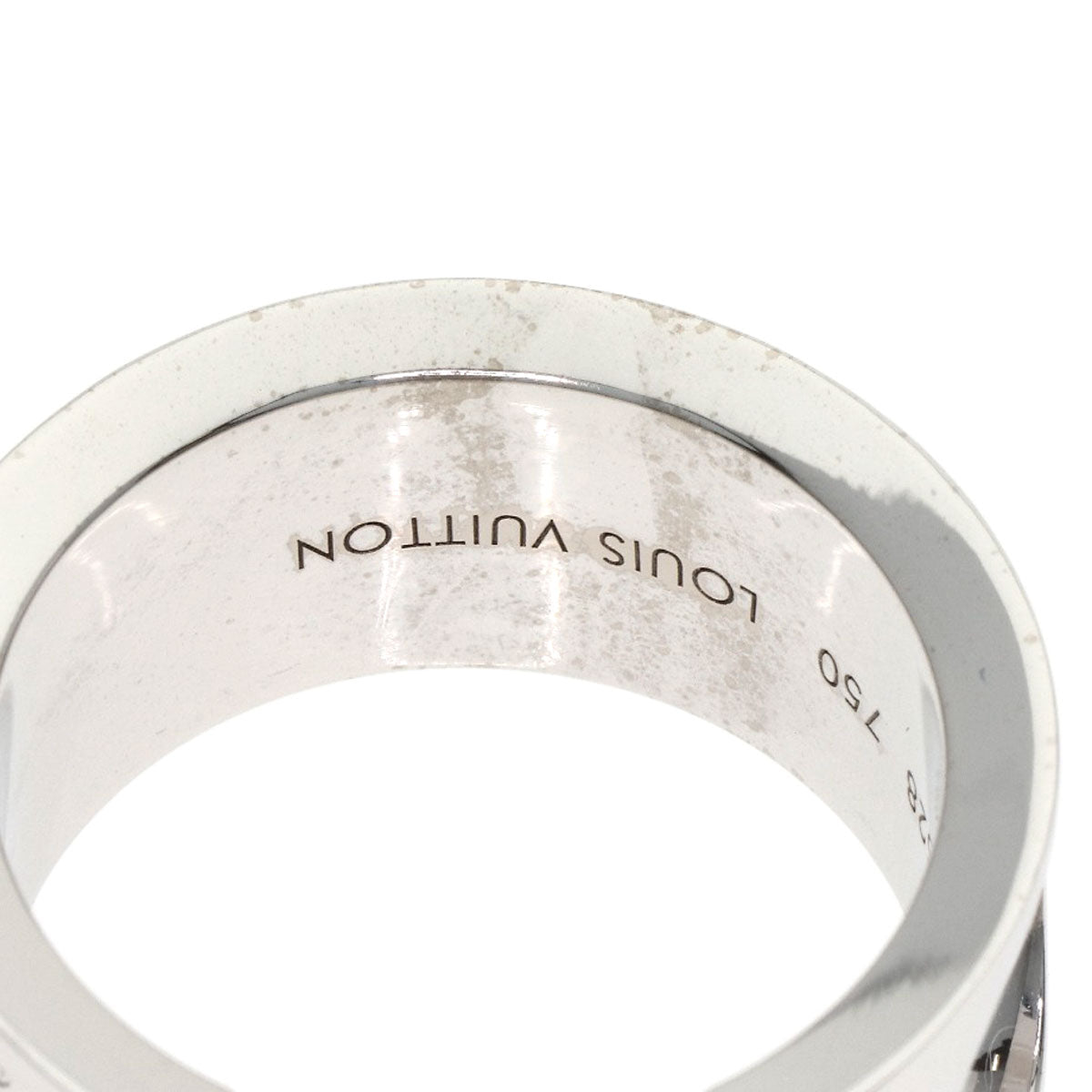 LOUIS VUITTON Grand Berg Empreinte Diamond #53 Ring K18 White Gold Ladies [Used]