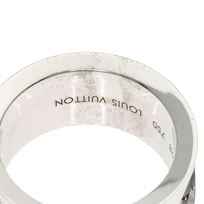 LOUIS VUITTON Grand Berg Empreinte Diamond #53 Ring K18 White Gold Ladies [Used]
