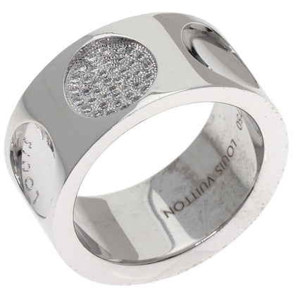 LOUIS VUITTON Grand Berg Empreinte Diamond #53 Ring K18 White Gold Ladies [Used]