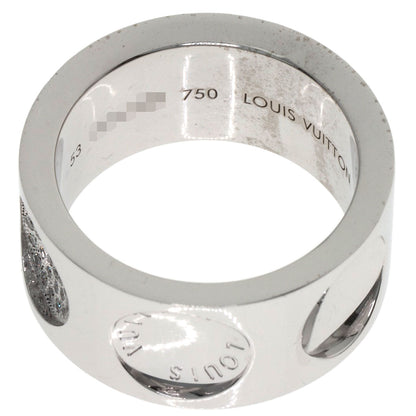 LOUIS VUITTON Grand Berg Empreinte Diamond #53 Ring K18 White Gold Ladies [Used]
