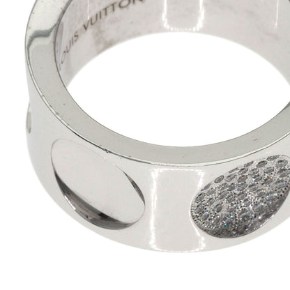 LOUIS VUITTON Grand Berg Empreinte Diamond #53 Ring K18 White Gold Ladies [Used]
