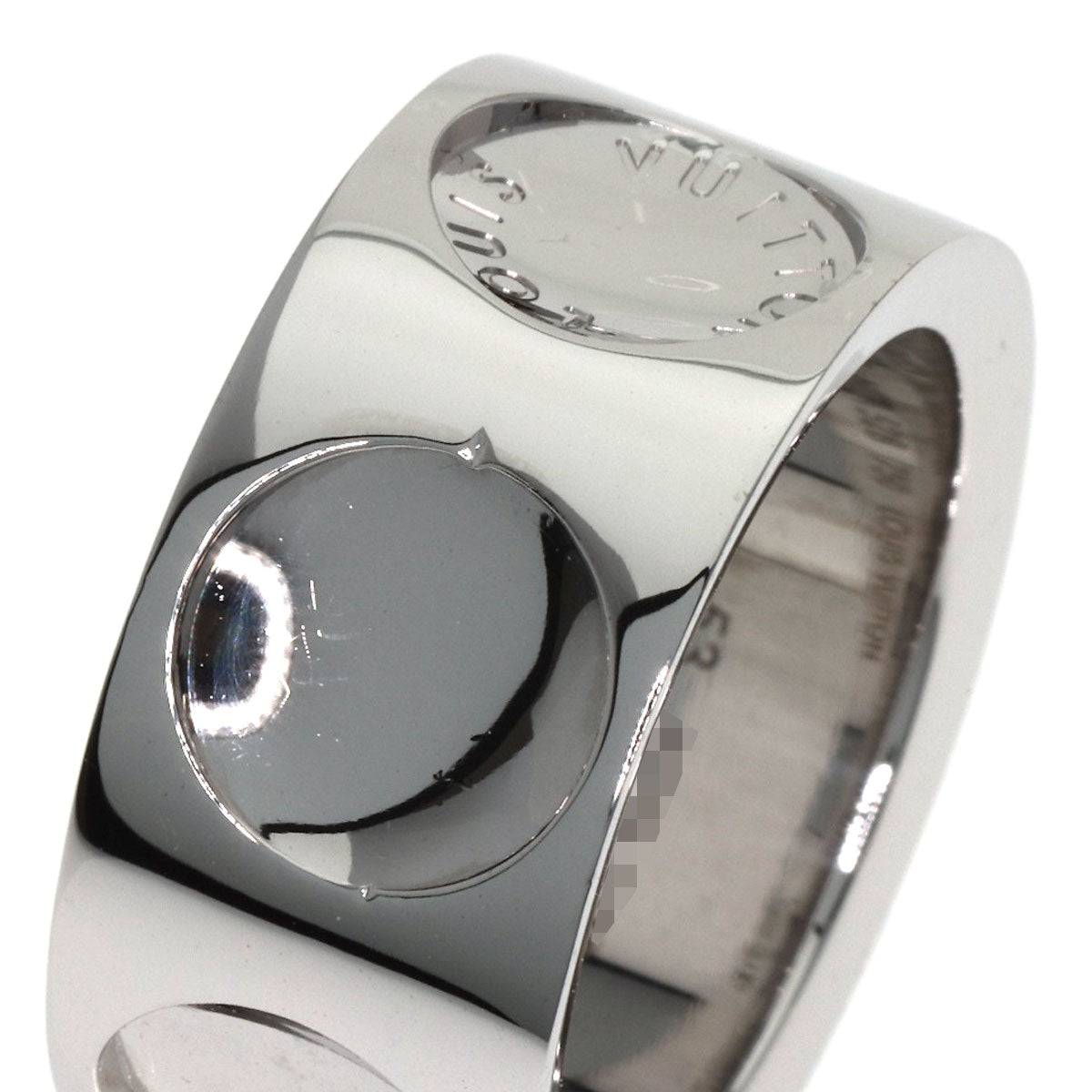 LOUIS VUITTON Grand Berg Empreinte Diamond #53 Ring K18 White Gold Ladies [Used]