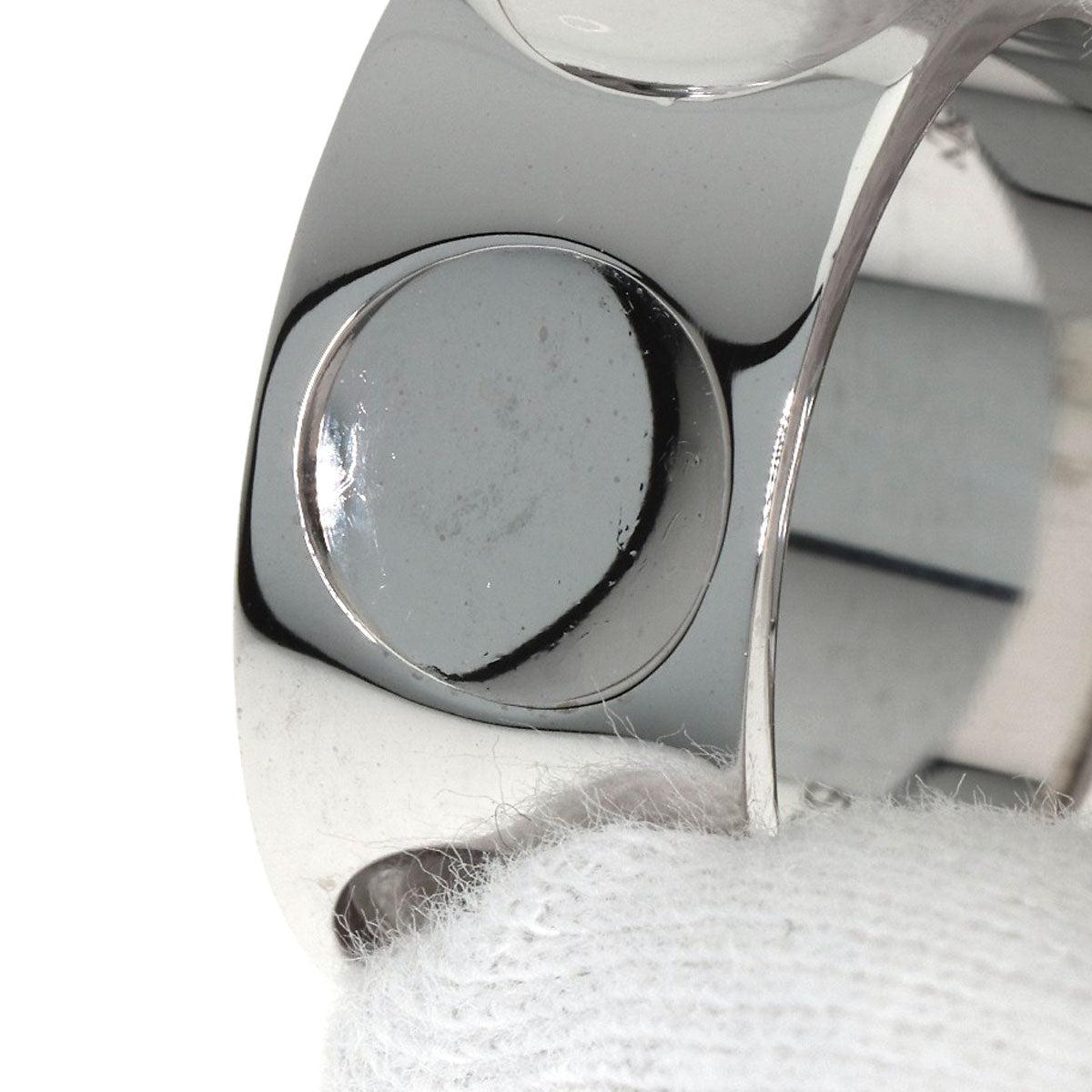 LOUIS VUITTON Grand Berg Empreinte Diamond #53 Ring K18 White Gold Ladies [Used]