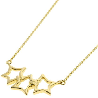 TIFFANY&Co. Triple star Necklace K18 Yellow Gold Ladies [Used]