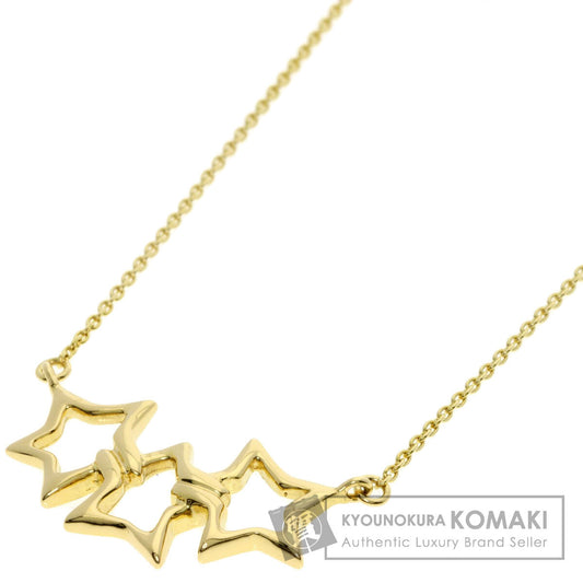 TIFFANY&Co. Triple star Necklace K18 Yellow Gold Ladies [Used]