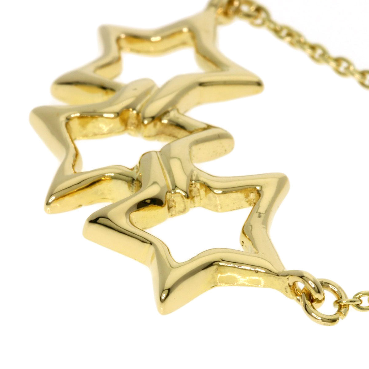 TIFFANY&Co. Triple star Necklace K18 Yellow Gold Ladies [Used]