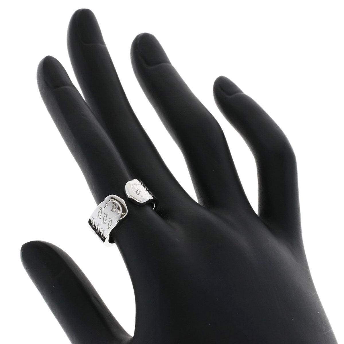 CARTIER 2C 2000 Christmas Limited #51 Ring K18 White Gold Ladies [Used]