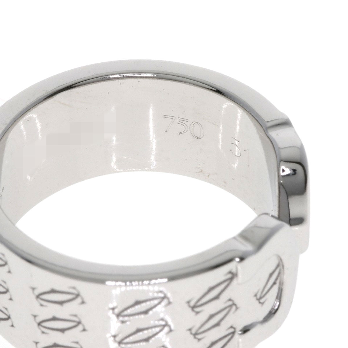 CARTIER 2C 2000 Christmas Limited #51 Ring K18 White Gold Ladies [Used]