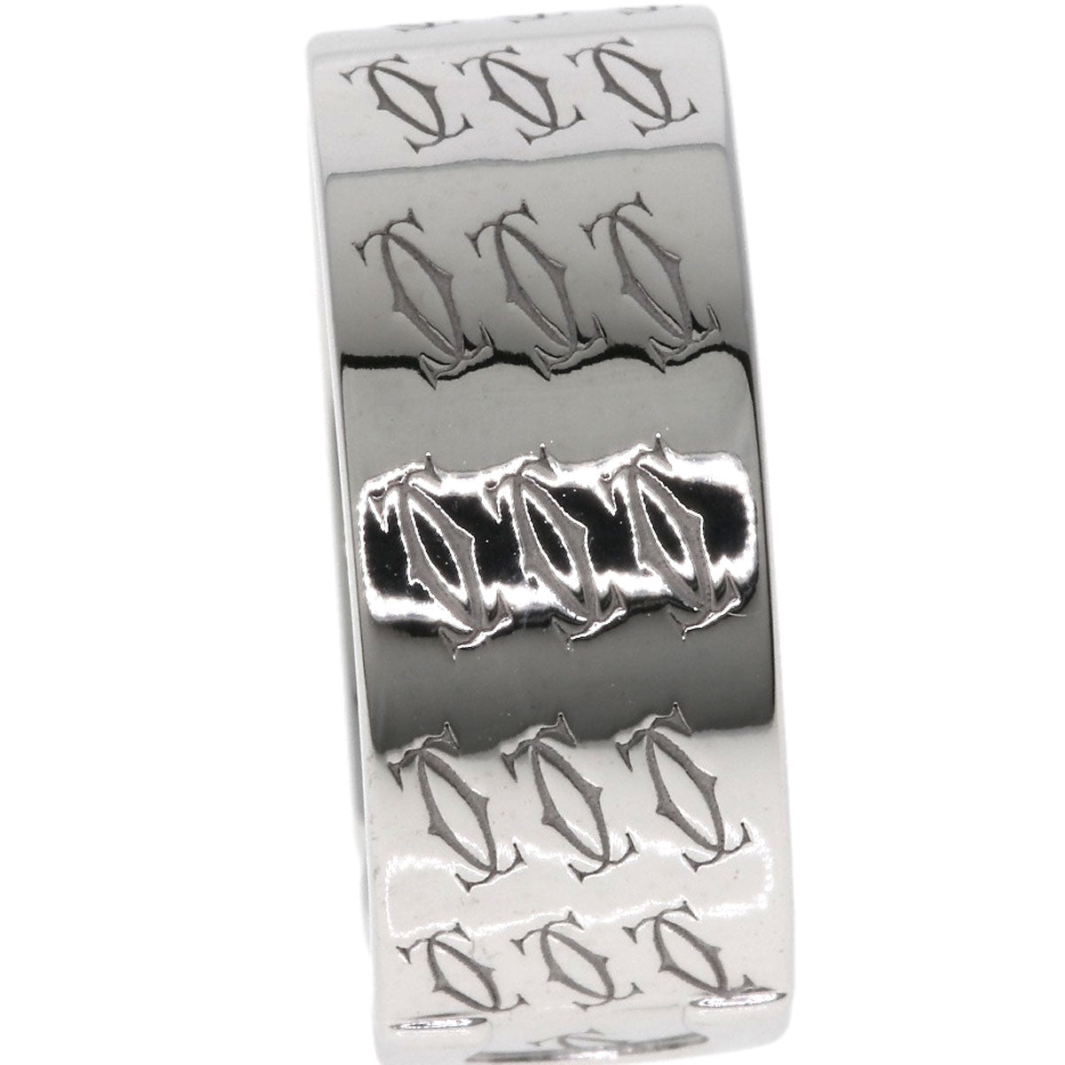 CARTIER 2C 2000 Christmas Limited #51 Ring K18 White Gold Ladies [Used]