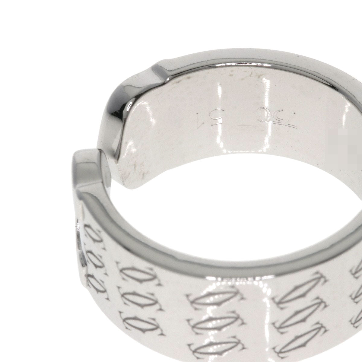 CARTIER 2C 2000 Christmas Limited #51 Ring K18 White Gold Ladies [Used]