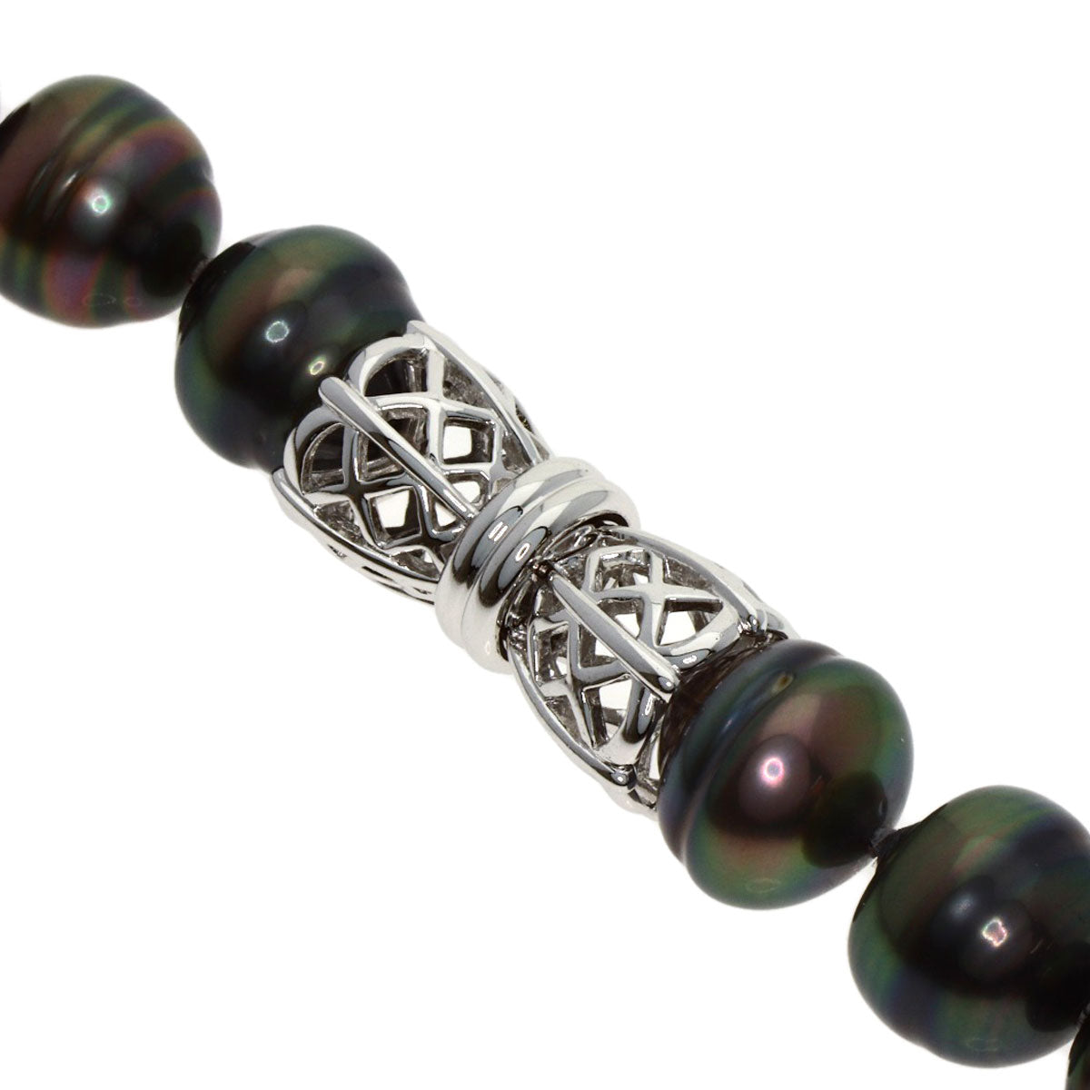TASAKI Baroque pearl Pearl Necklace K14 White Gold Ladies [Used]