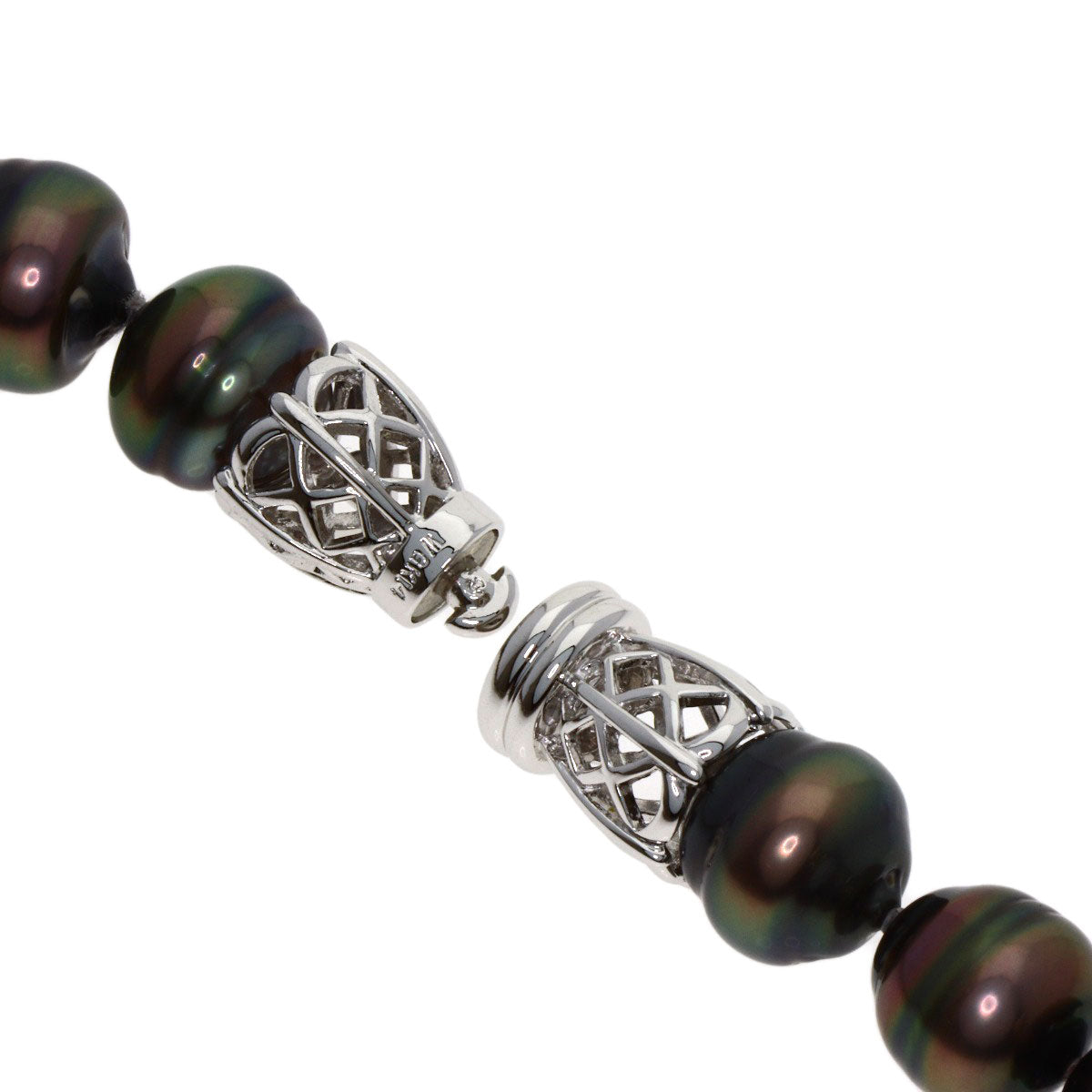 TASAKI Baroque pearl Pearl Necklace K14 White Gold Ladies [Used]