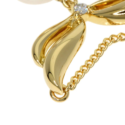TASAKI Pearl Pearl Diamond Necklace K18 Yellow Gold Ladies [Used]