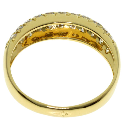 Van Cleef & Arpels Pave Diamond #51 Ring K18 Yellow Gold Ladies [Used]