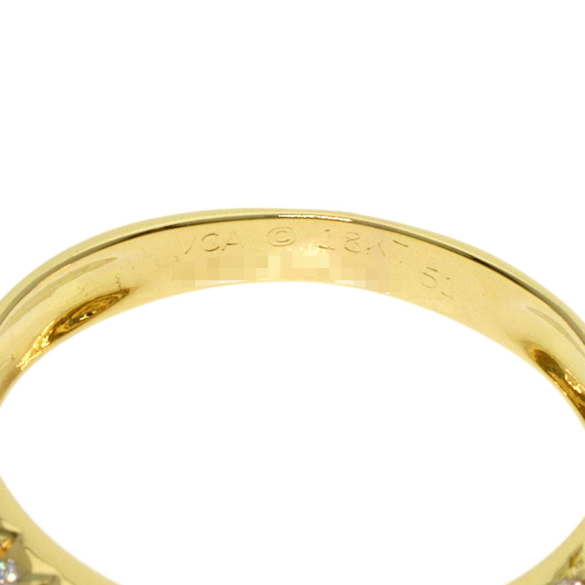 Van Cleef & Arpels Pave Diamond #51 Ring K18 Yellow Gold Ladies [Used]