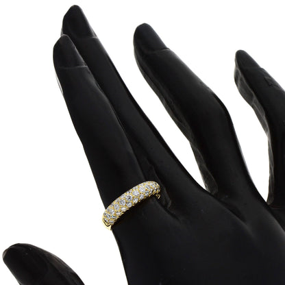 Van Cleef & Arpels Pave Diamond #51 Ring K18 Yellow Gold Ladies [Used]