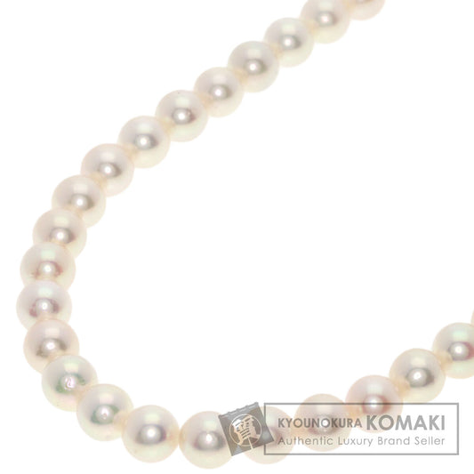 MIKIMOTO Long Pearl Necklace Silver Ladies [Used]