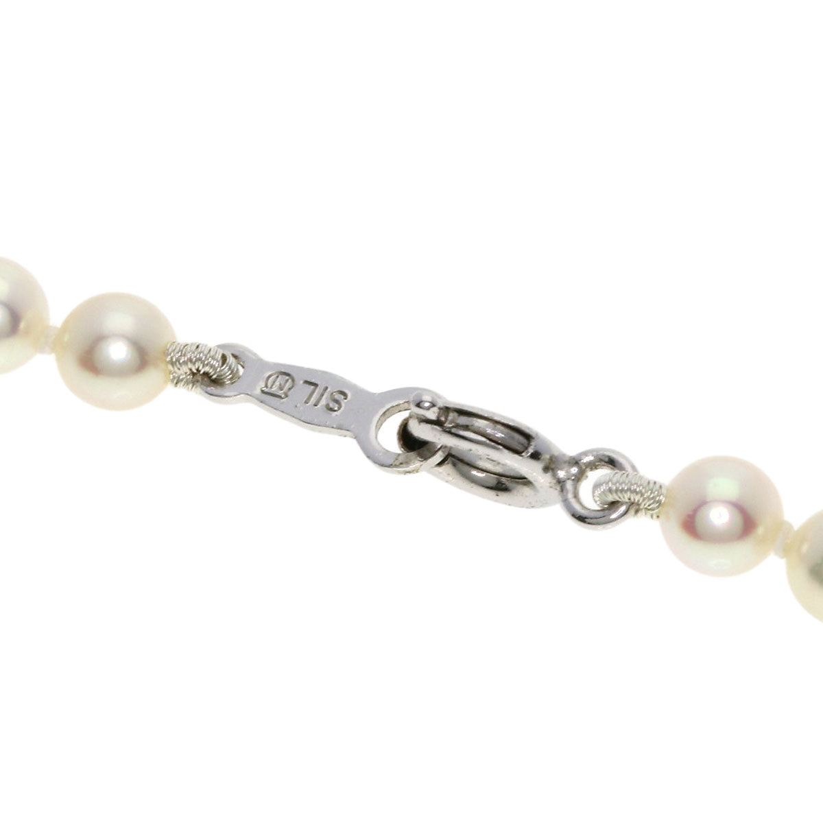 MIKIMOTO Long Pearl Necklace Silver Ladies [Used]