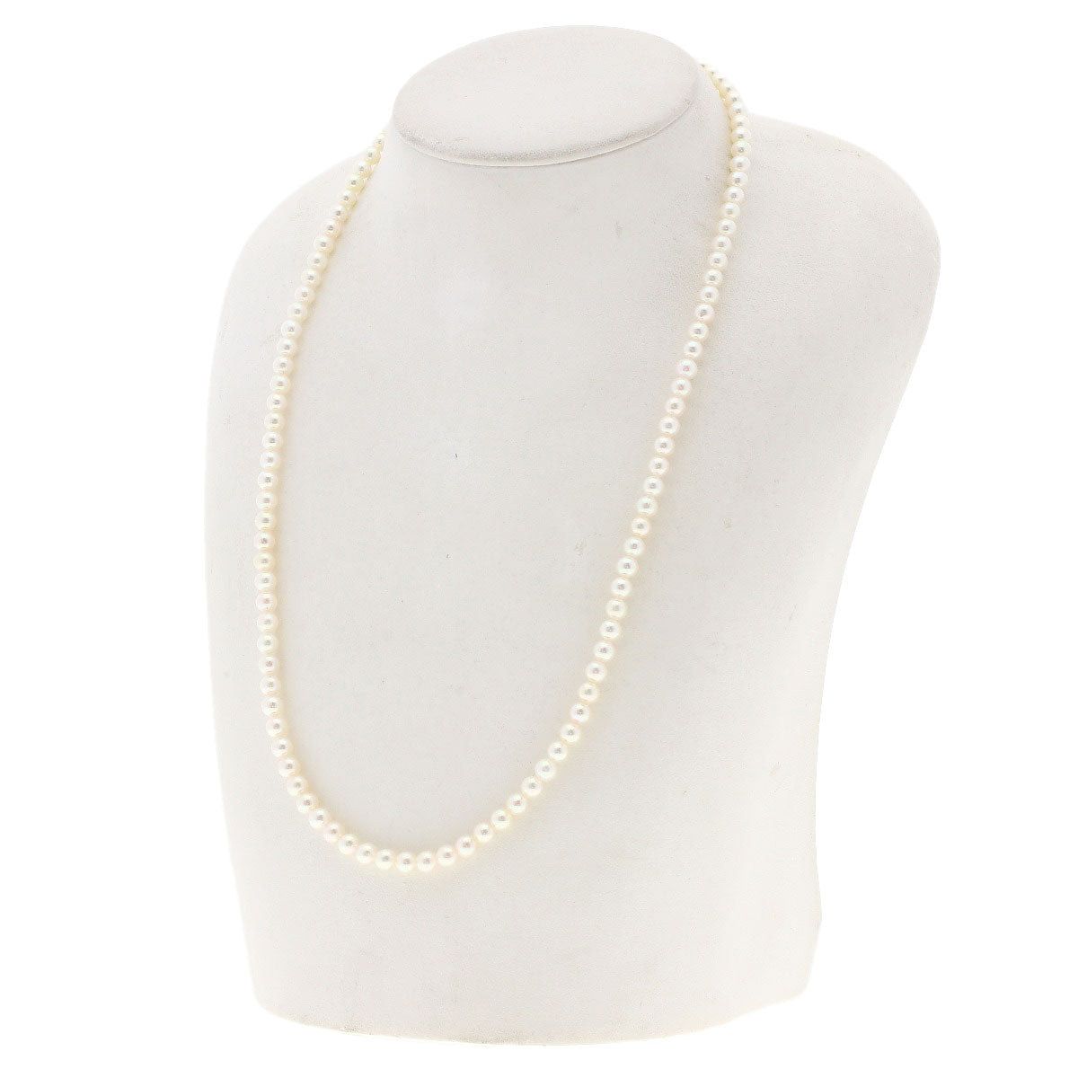 MIKIMOTO Long Pearl Necklace Silver Ladies [Used]