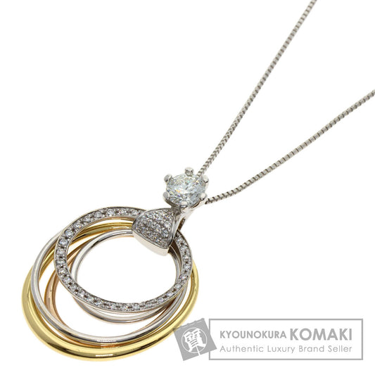 FOREVERMARK Millmore Diamond Necklace K18 White Gold 18K Yellow GoldLadies [Used]