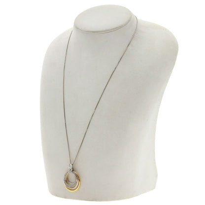 FOREVERMARK Millmore Diamond Necklace K18 White Gold 18K Yellow GoldLadies [Used]