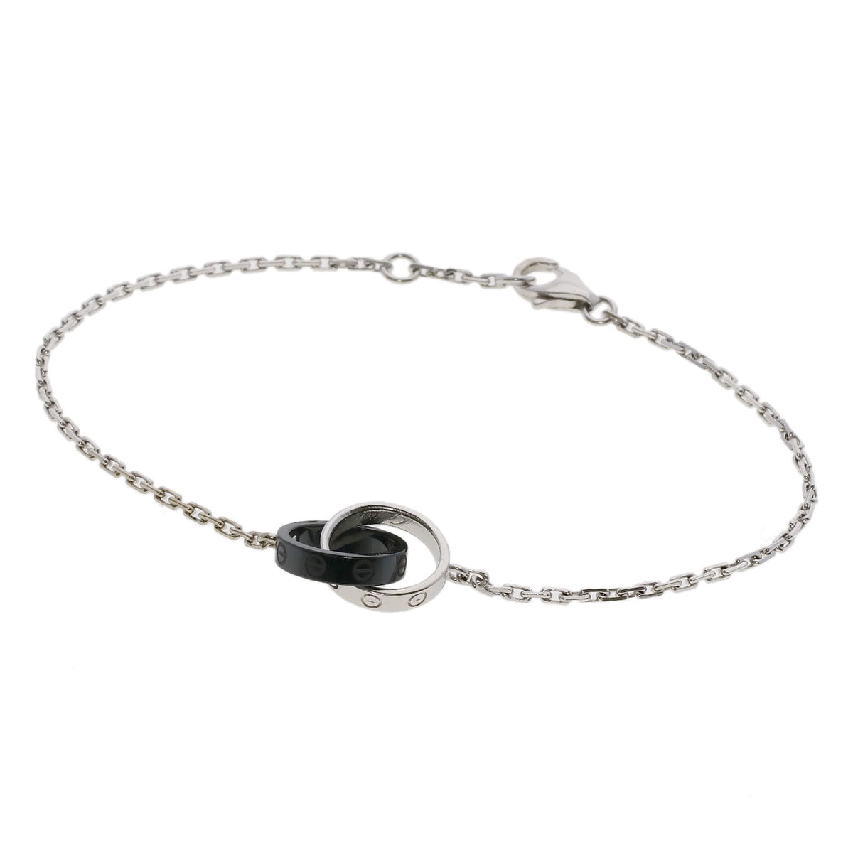 CARTIER Baby Love Ceramic Bracelet K18 White Gold CeramicLadies [Used]