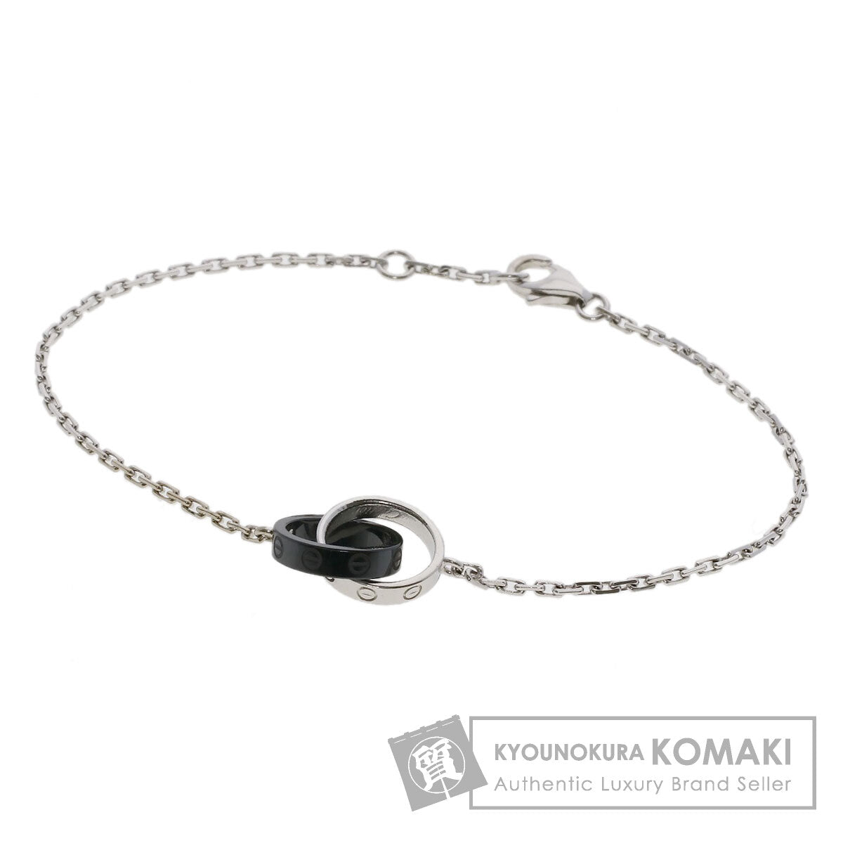 CARTIER Baby Love Ceramic Bracelet K18 White Gold CeramicLadies [Used]