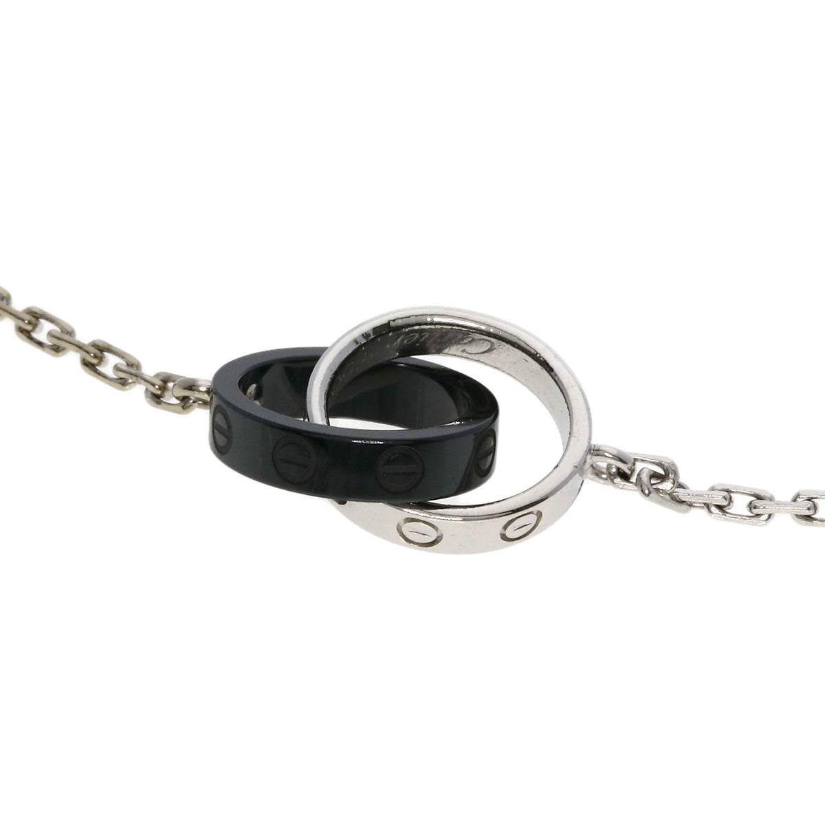 CARTIER Baby Love Ceramic Bracelet K18 White Gold CeramicLadies [Used]