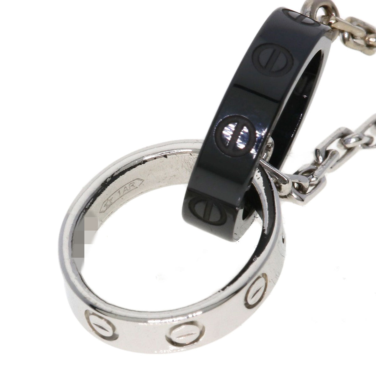 CARTIER Baby Love Ceramic Bracelet K18 White Gold CeramicLadies [Used]