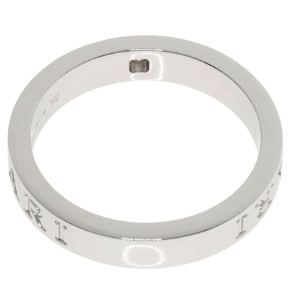 BVLGARI Double Logo Diamond Ring K18 White Gold Ladies [Used]