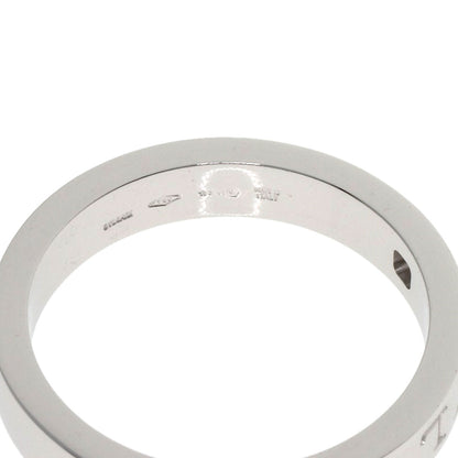 BVLGARI Double Logo Diamond Ring K18 White Gold Ladies [Used]