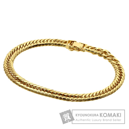 Curb Chain Kihei 12-sided Triple Bracelet K18 Yellow Gold 19.3g　Ladies
