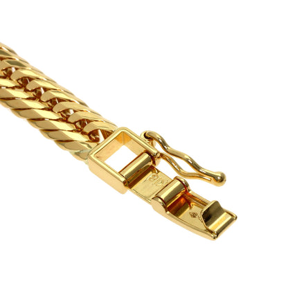 Curb Chain Kihei 12-sided Triple Bracelet K18 Yellow Gold 19.3g　Ladies