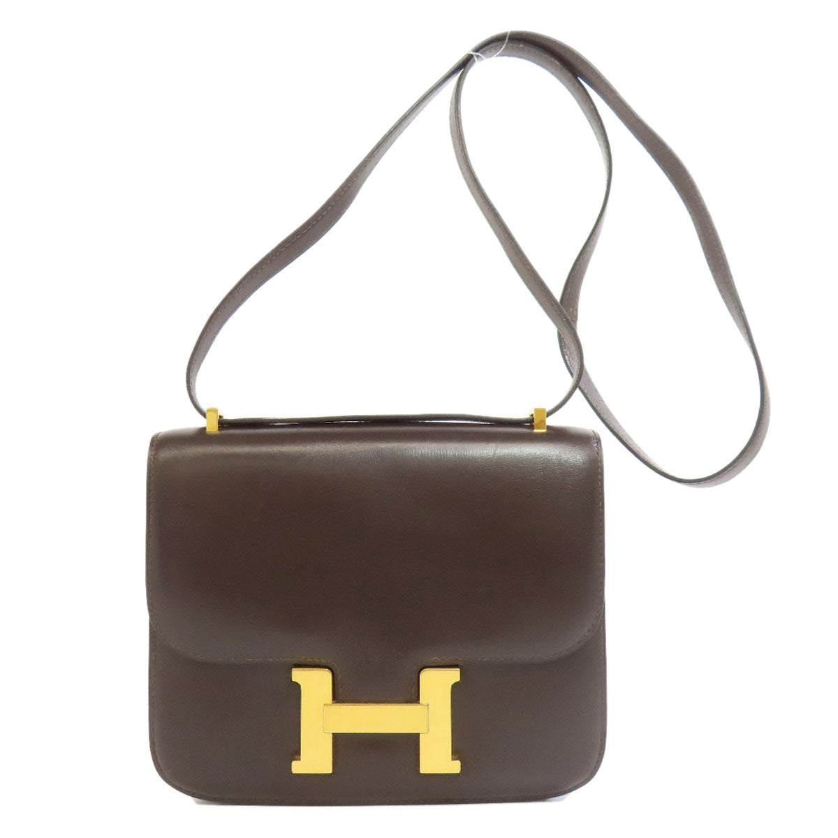 HERMES Constance Mini GoldHardware Shoulder Bag Box calf Ladies [Used]