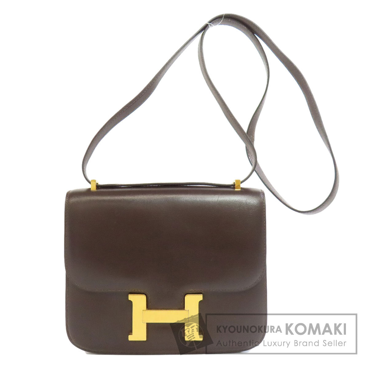 HERMES Constance Mini GoldHardware Shoulder Bag Box calf Ladies [Used]