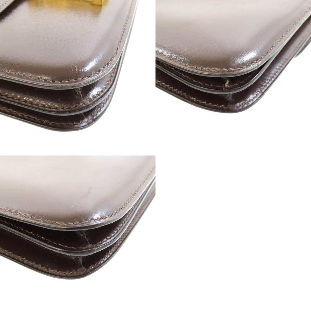 HERMES Constance Mini GoldHardware Shoulder Bag Box calf Ladies [Used]