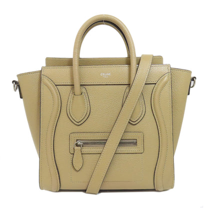 CELINE Luggage nano 2 WAY Handbag Calf Ladies [Used]