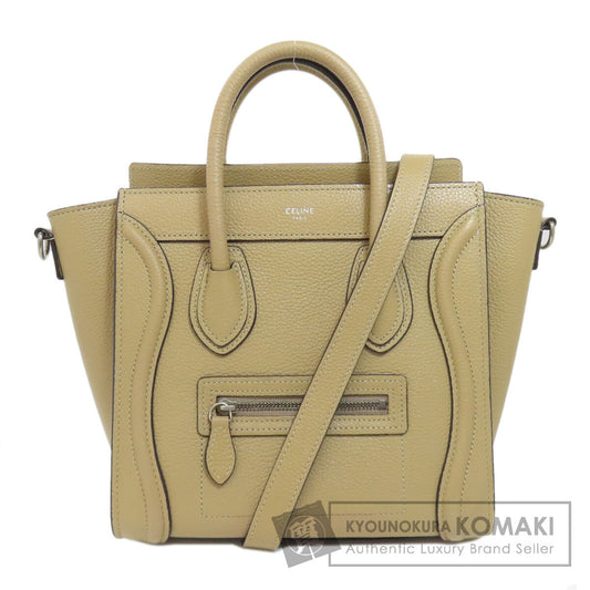 CELINE Luggage nano 2 WAY Handbag Calf Ladies [Used]