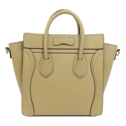 CELINE Luggage nano 2 WAY Handbag Calf Ladies [Used]